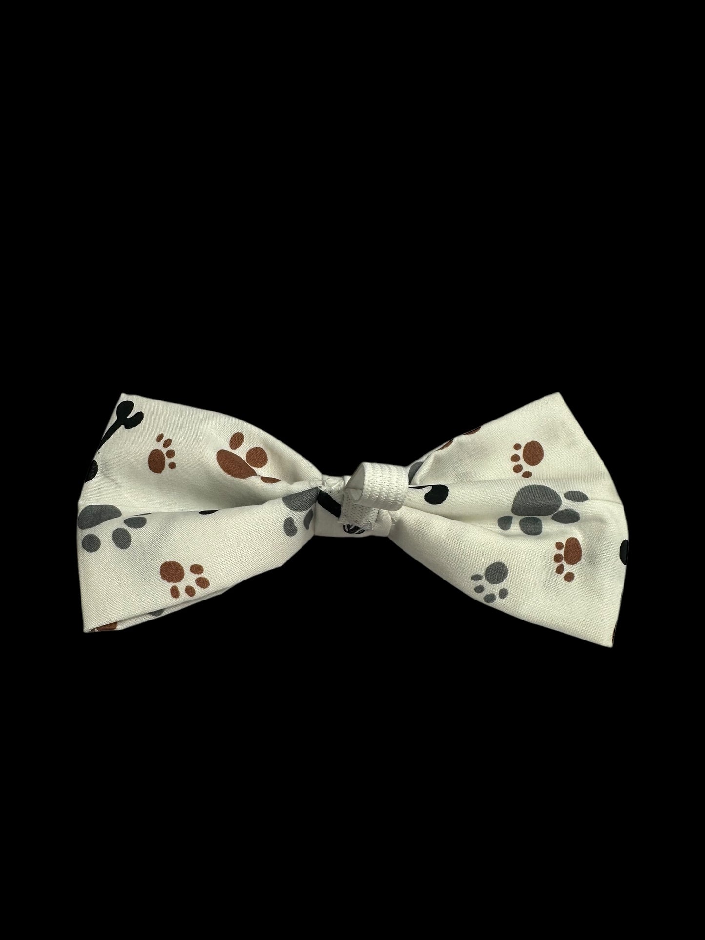 Medium bow ties-paw prints