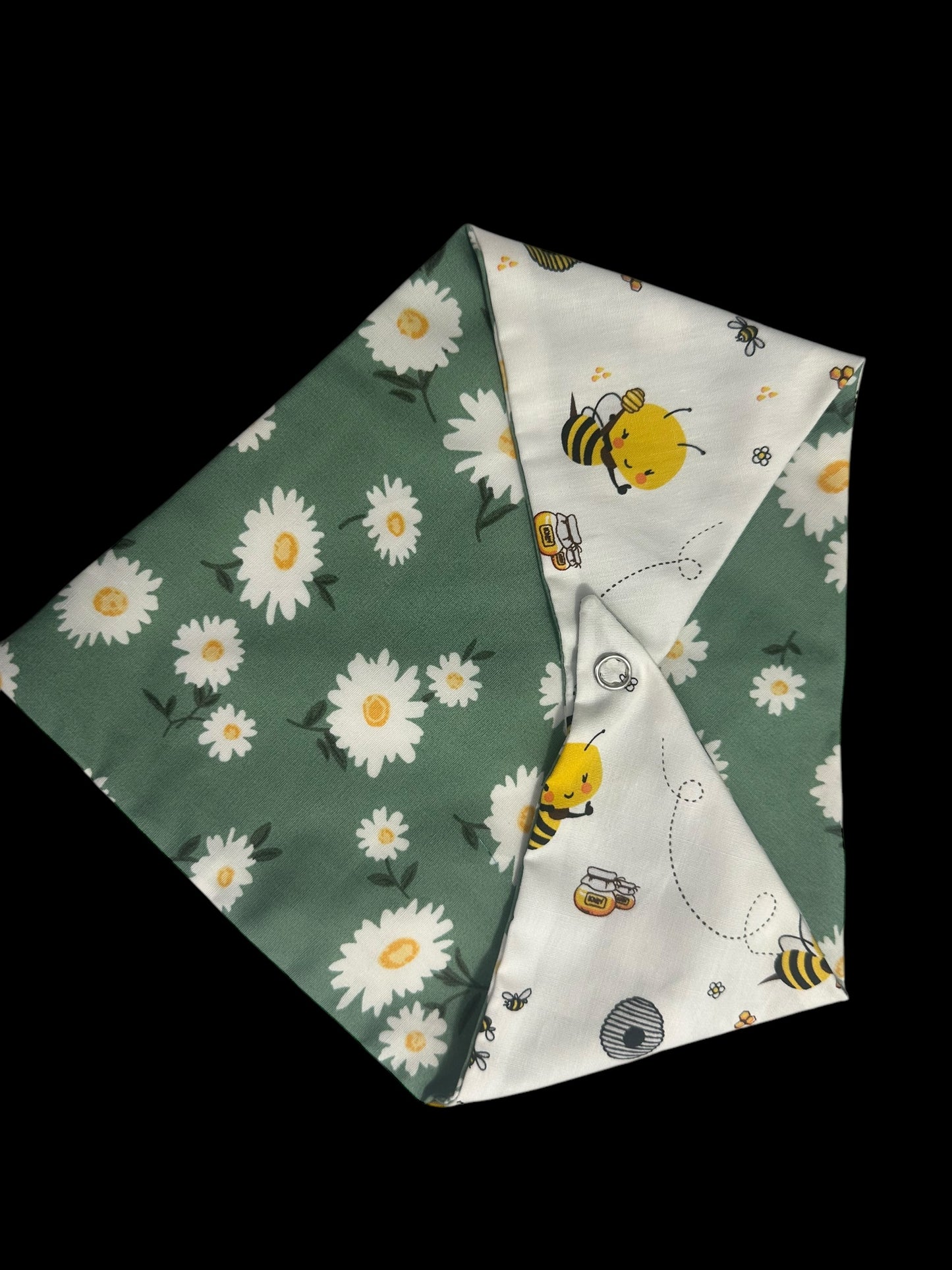 Small dog bandanas- bees and flowers