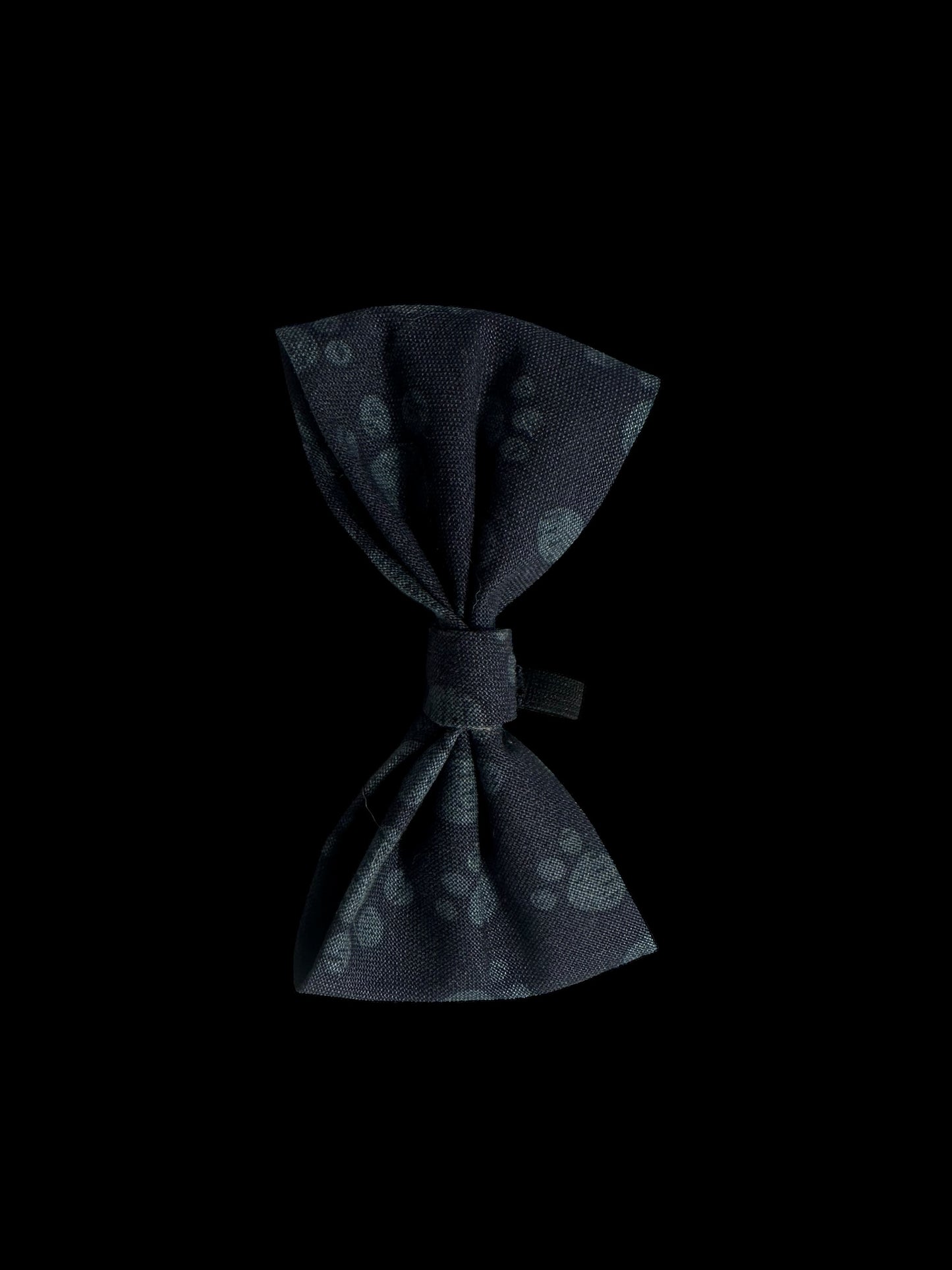 Cat and small dog bow ties- navy with paw print