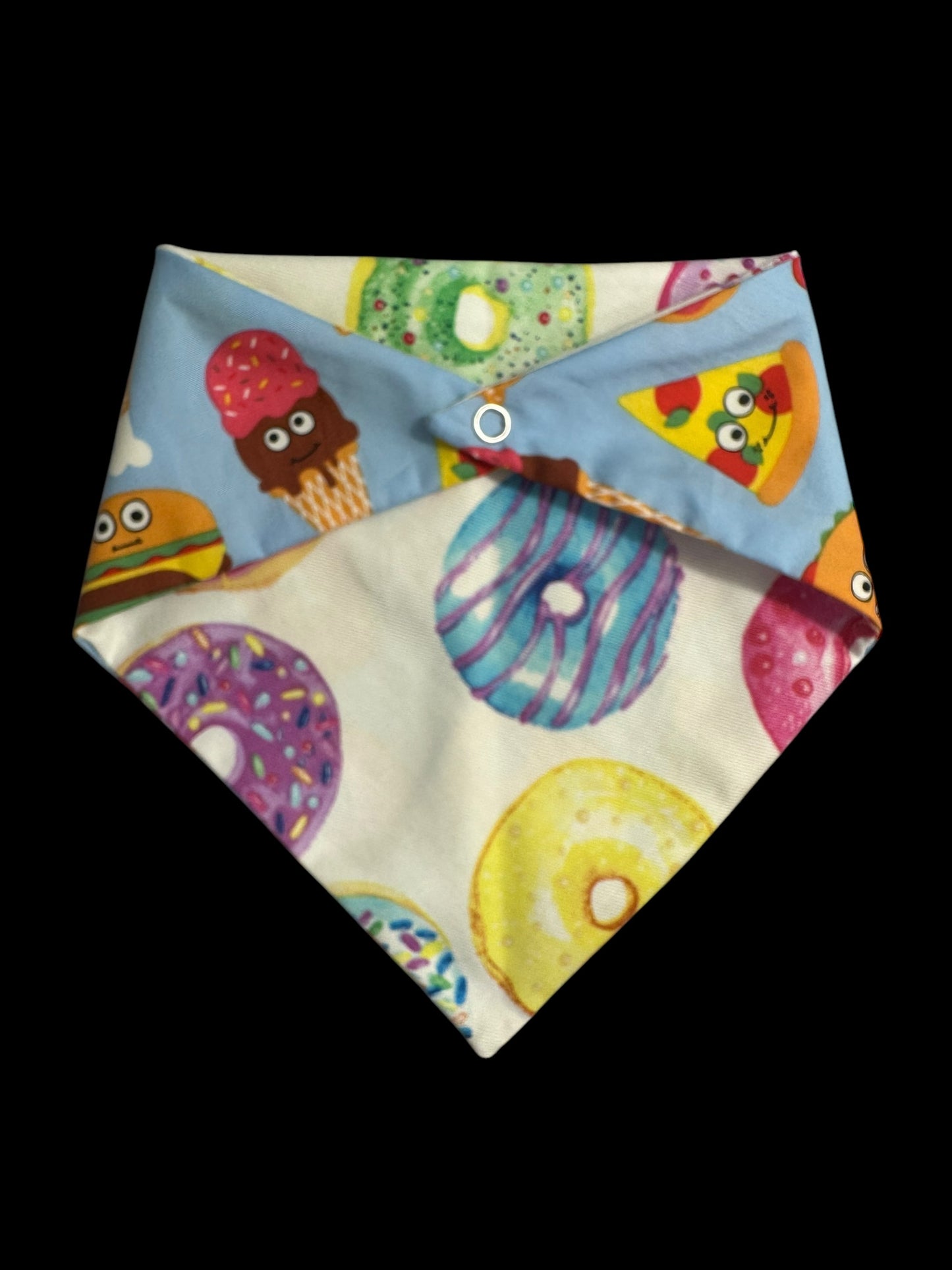 Small dog bandanas- donuts and fast food