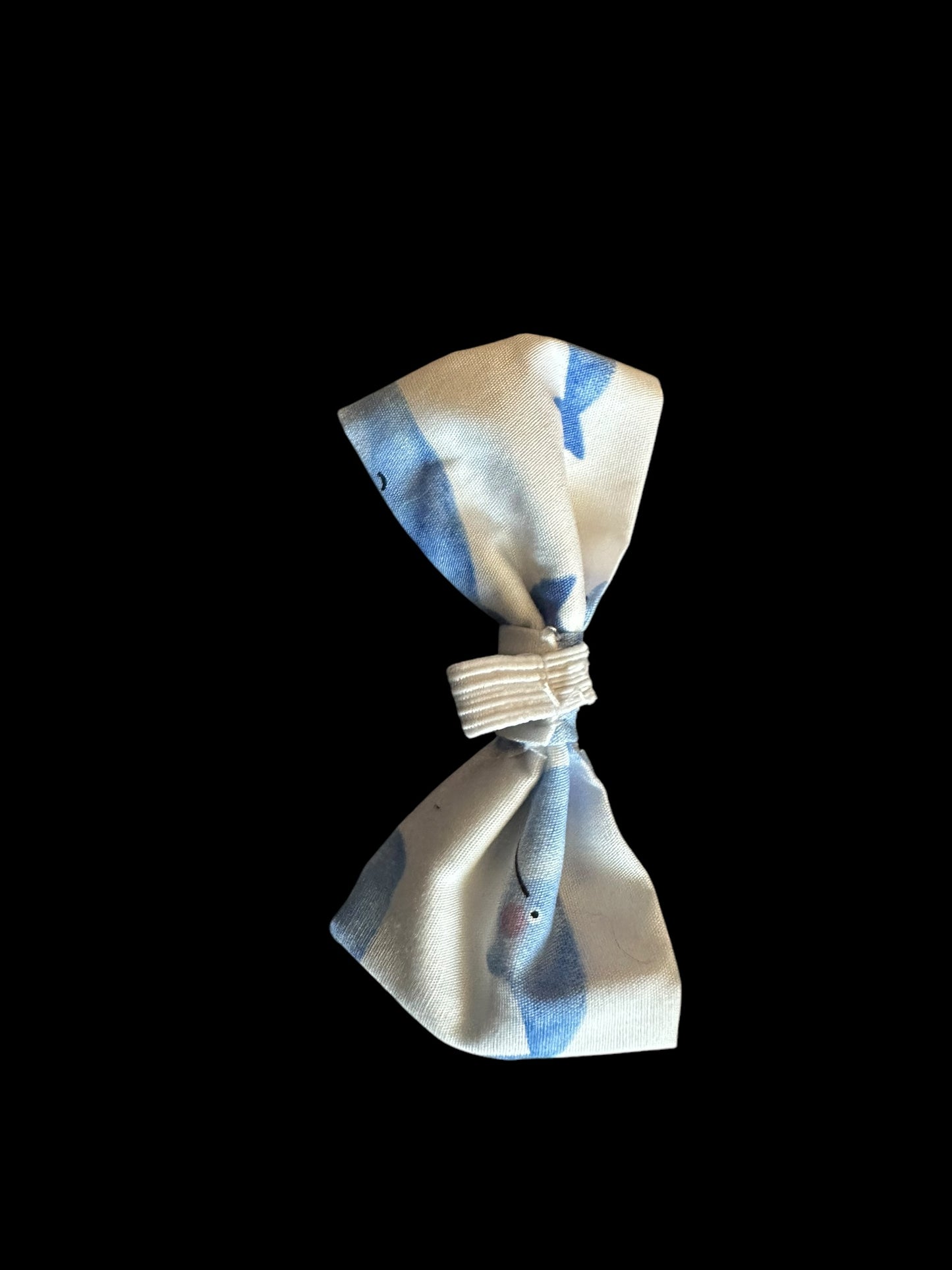 Cat and small dog bow ties- blue whales