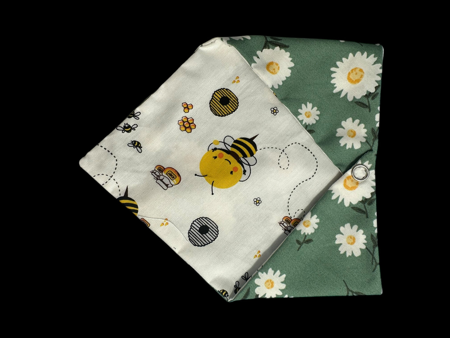 Cat Bandanna- bees and florals