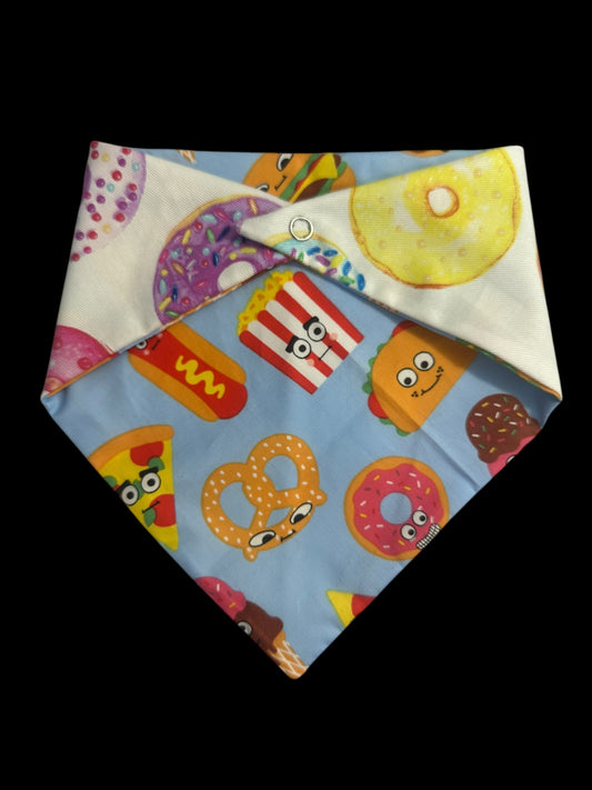 Small dog bandanas- donuts and fast food