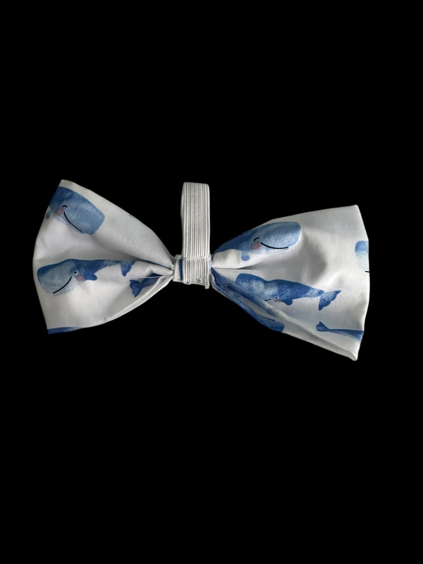 Medium dog bow ties- blue whales