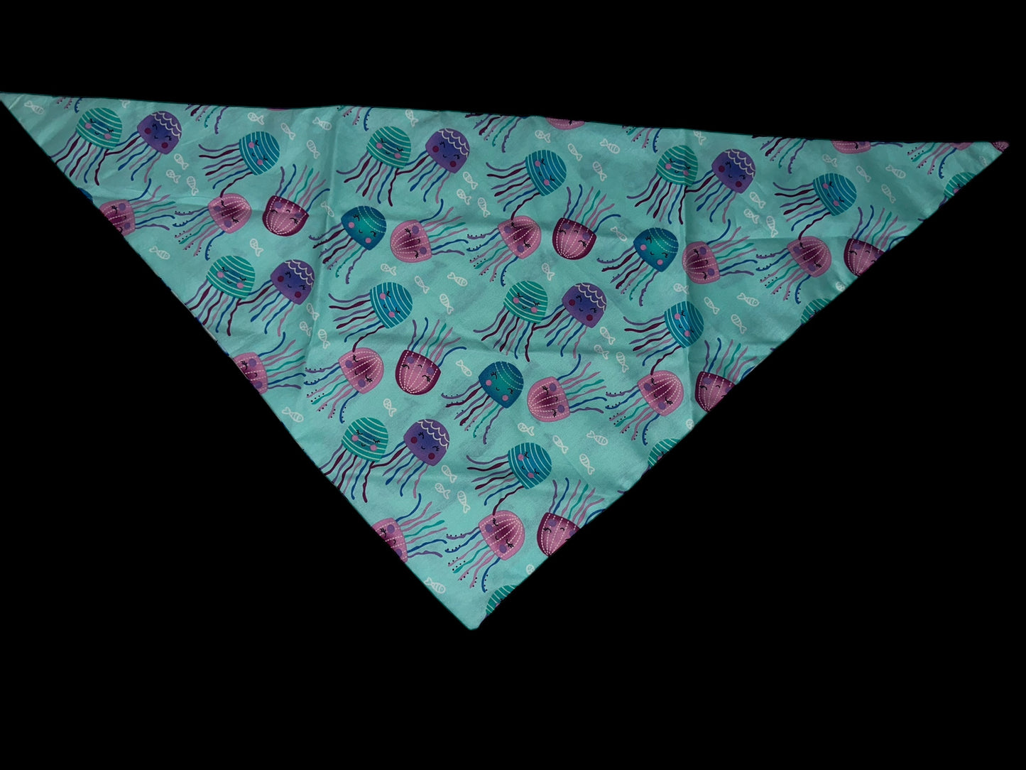 X large dog bandanas - jellyfish and whales