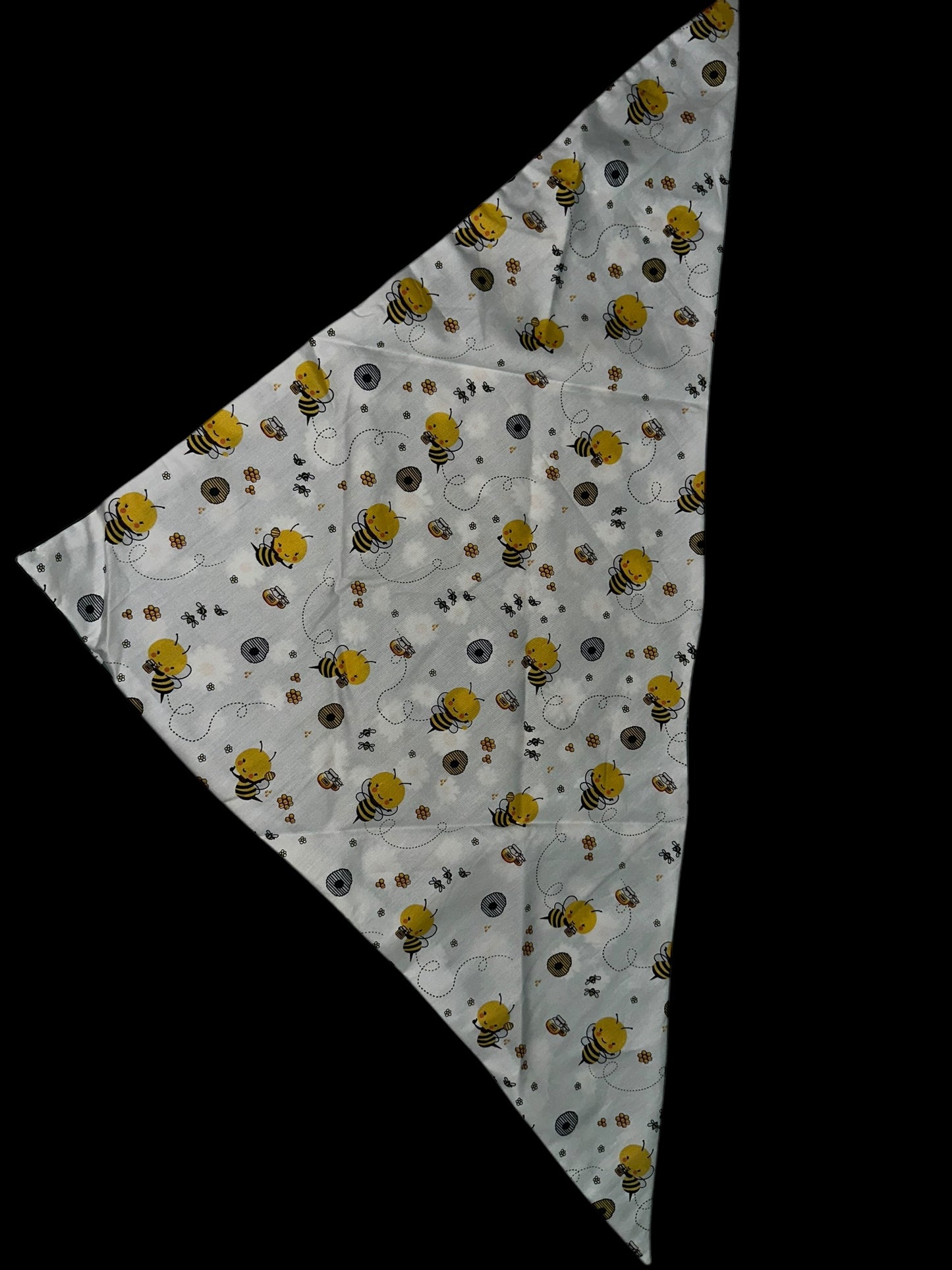 X large dog bandanas - bees and flowers