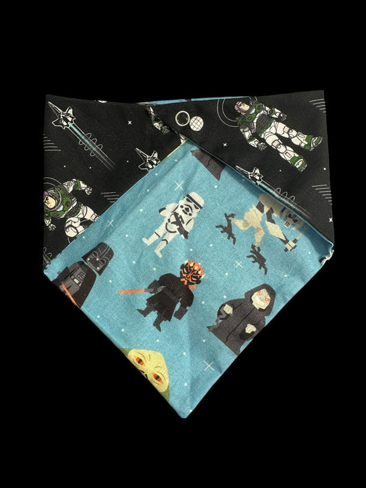 Small dog bandanas- buzz and Star Wars
