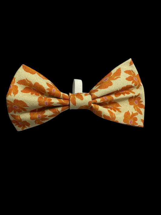 Medium bow ties- yellow with orange leafs