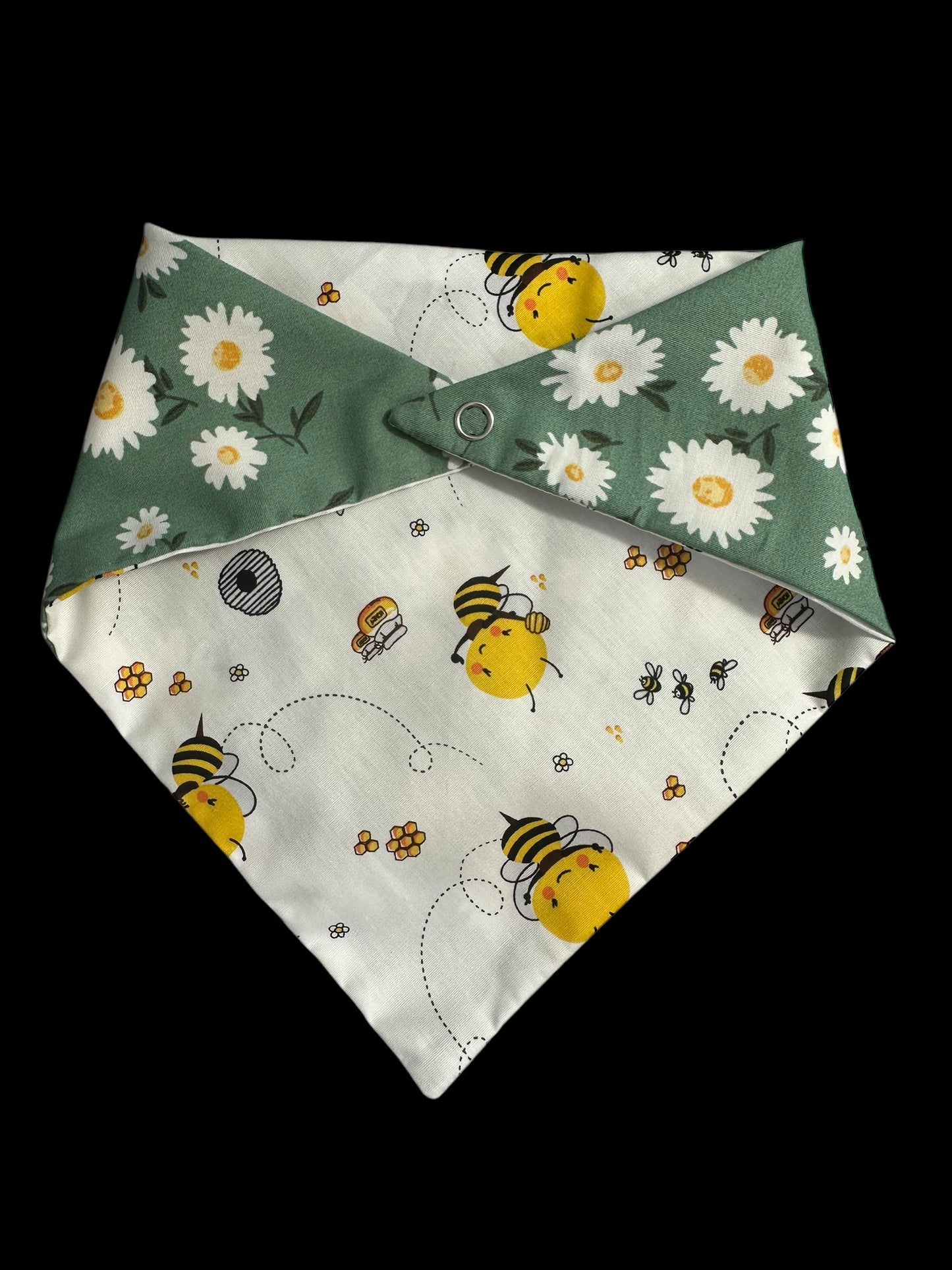 Small dog bandanas- bees and flowers