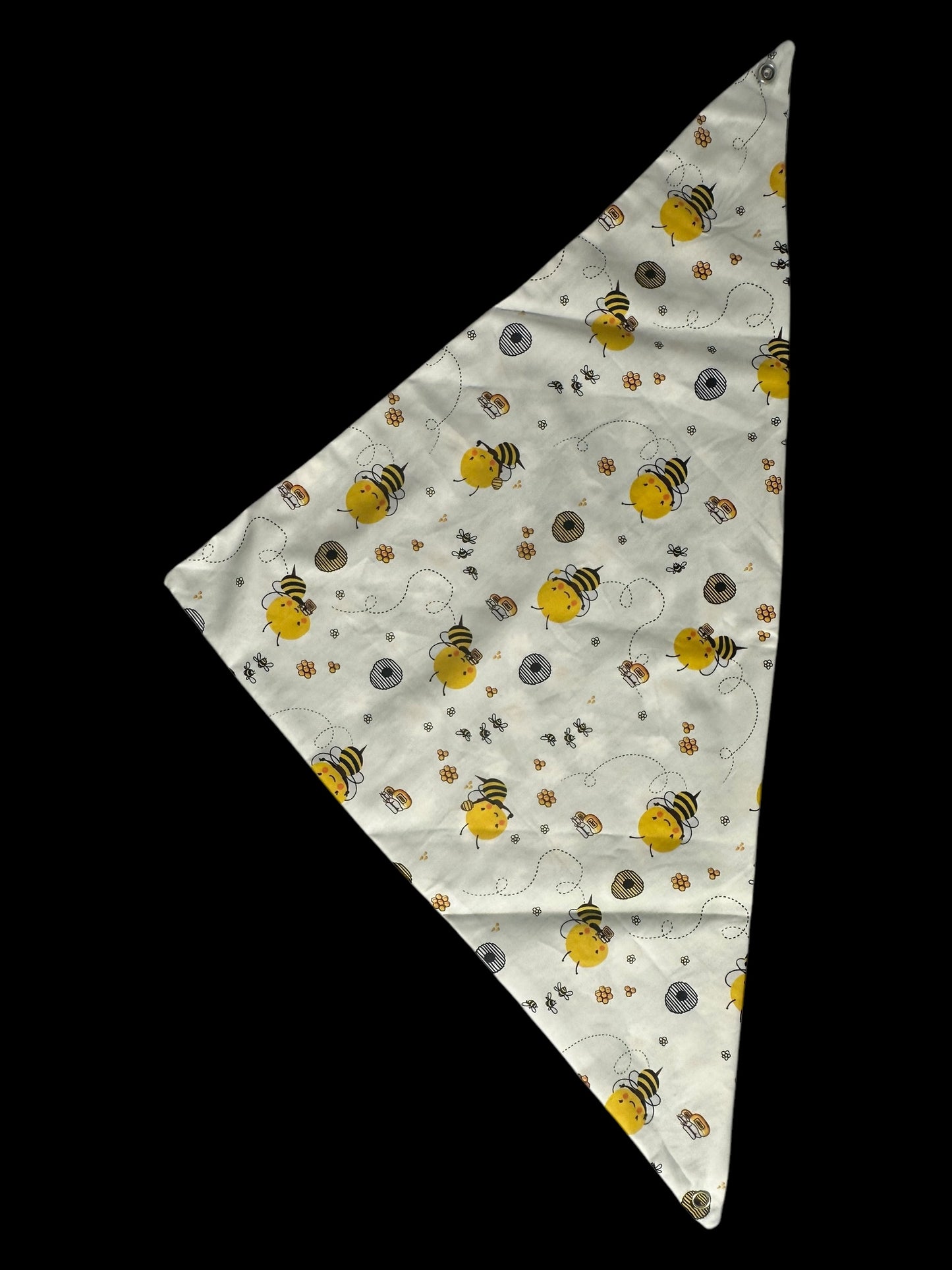 Medium dog bandanas- bees and flowers