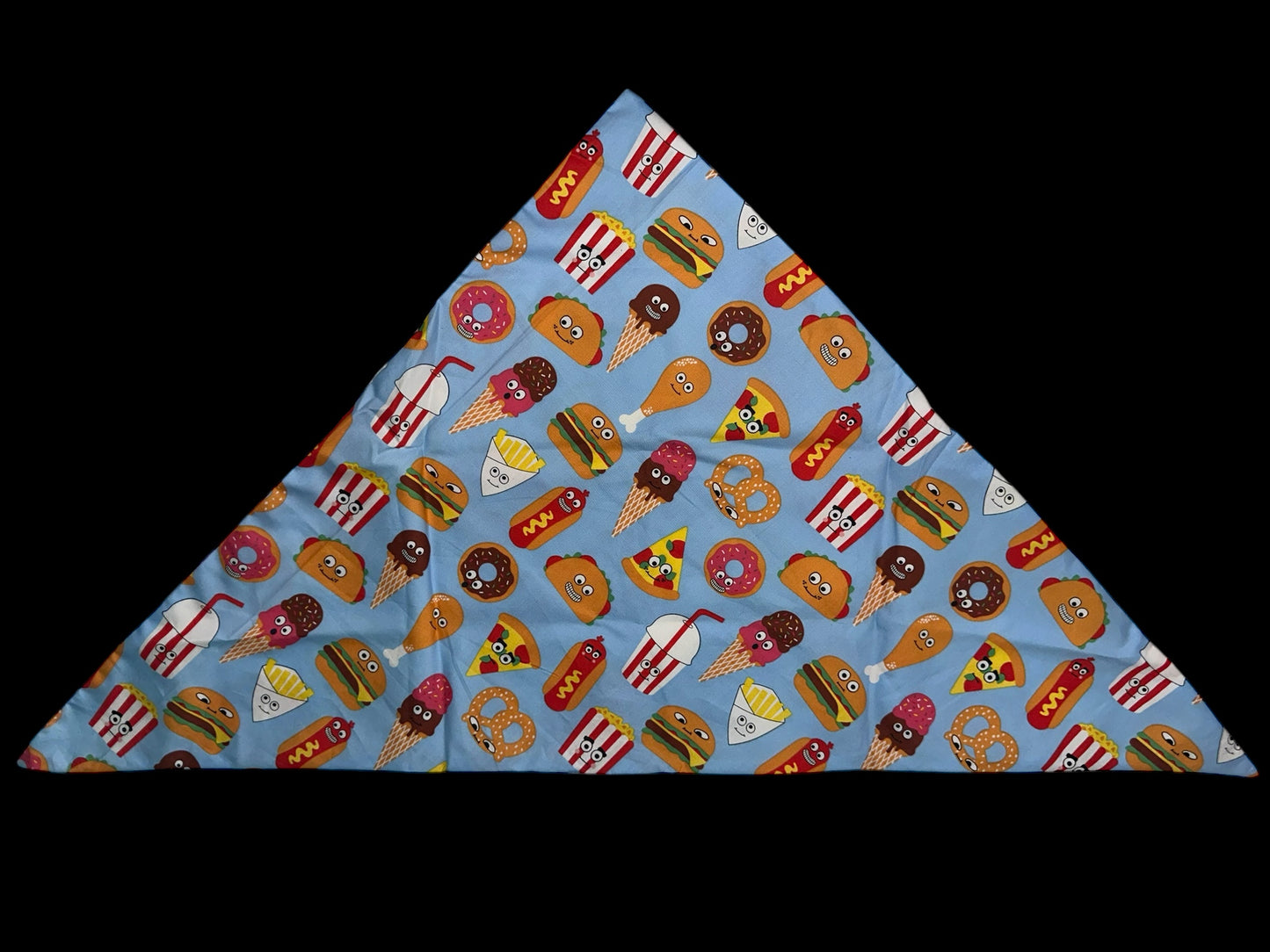 X large dog bandanas - Donuts and fast food