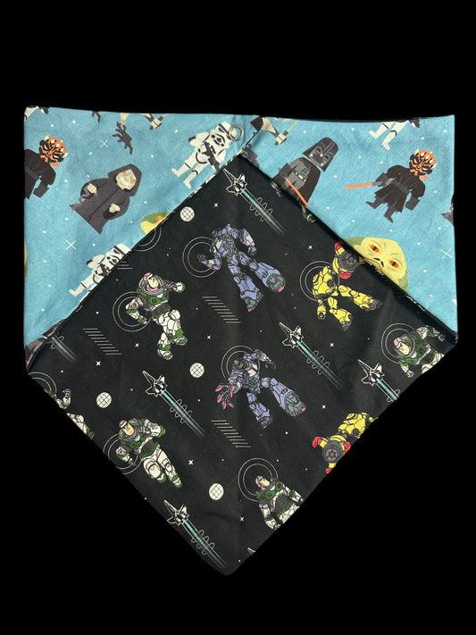 Medium dog bandanas-star war and buzz