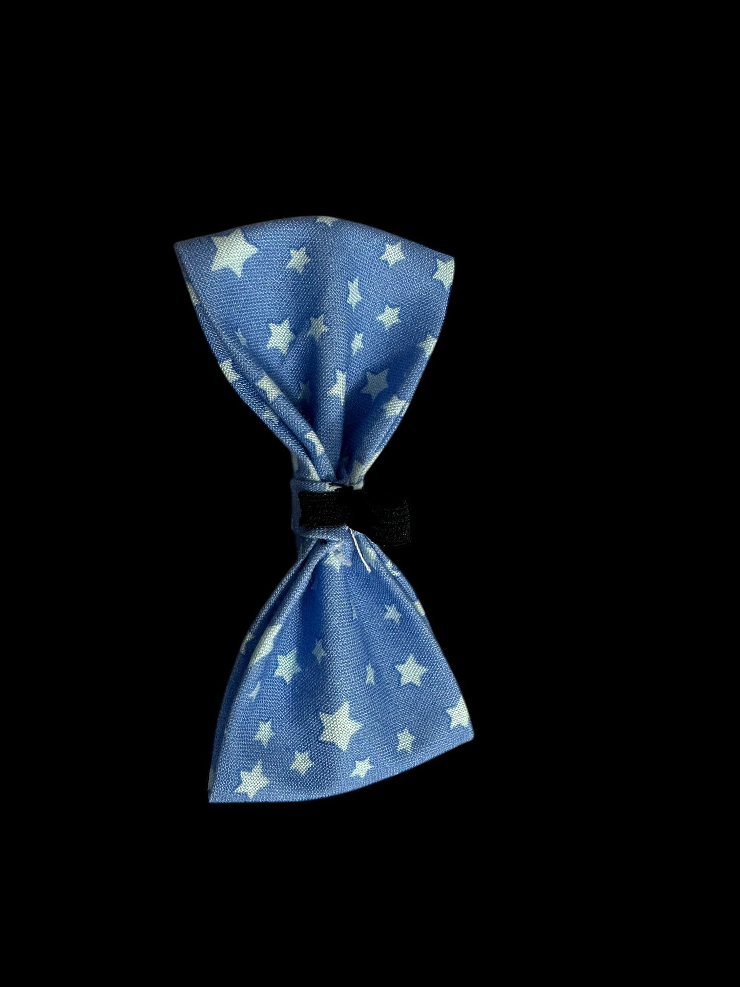 Cat and small dog bow ties- light blue with stars