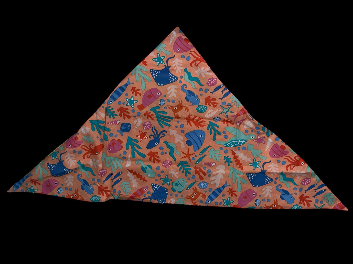 X large dog bandanas - scales and starfish