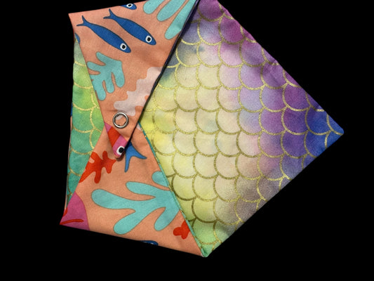 Cat Bandanna- scale and fish