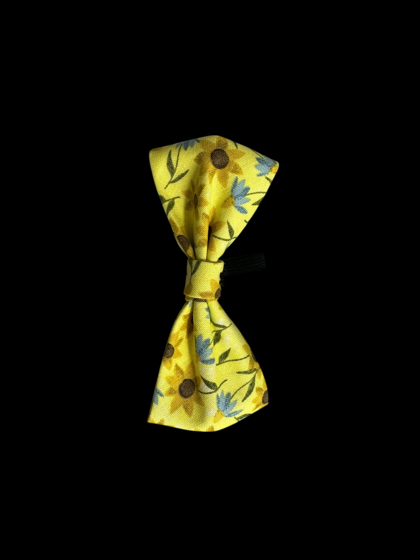 Cat and small dog bow ties- yellow flowers