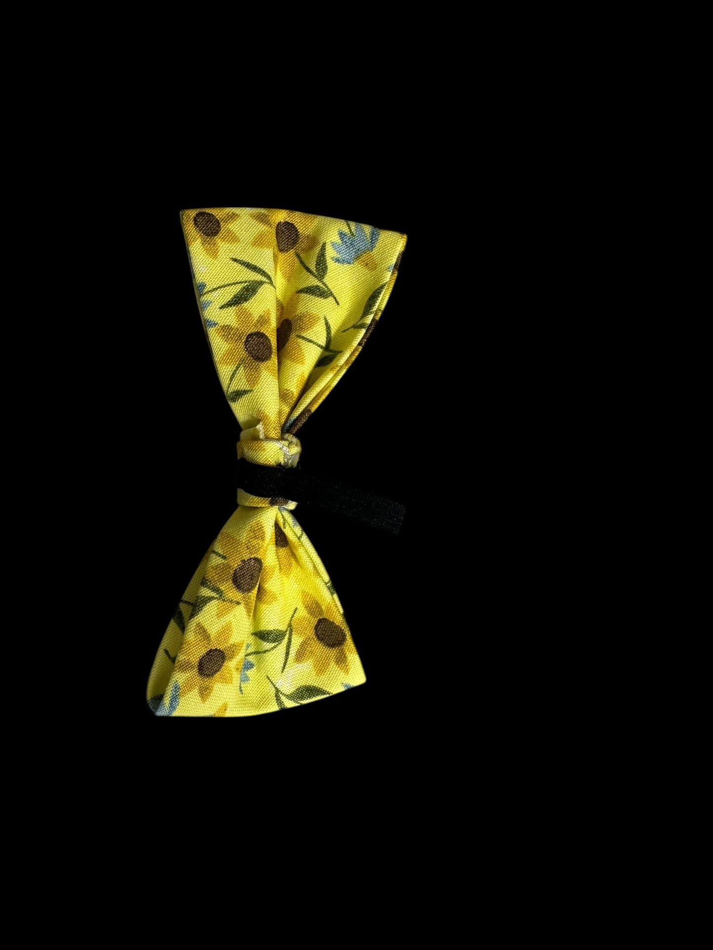 Cat and small dog bow ties- yellow flowers
