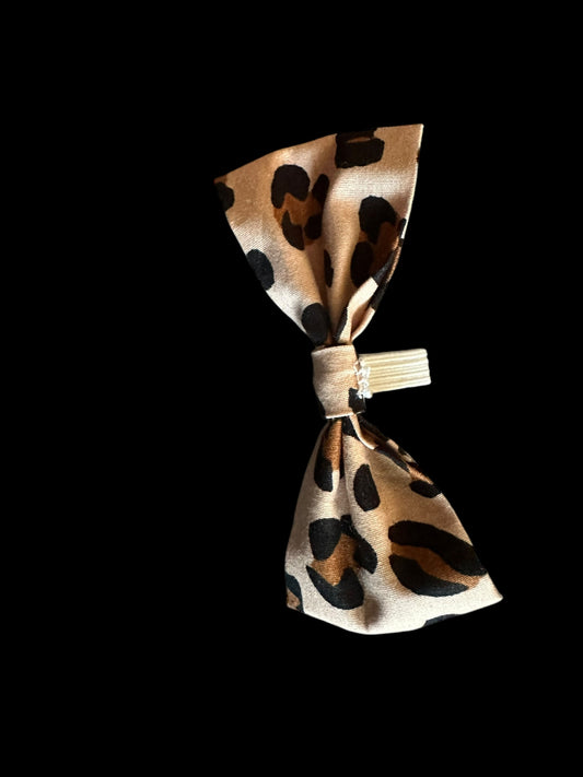 Cat and small dog bow ties- leopard print
