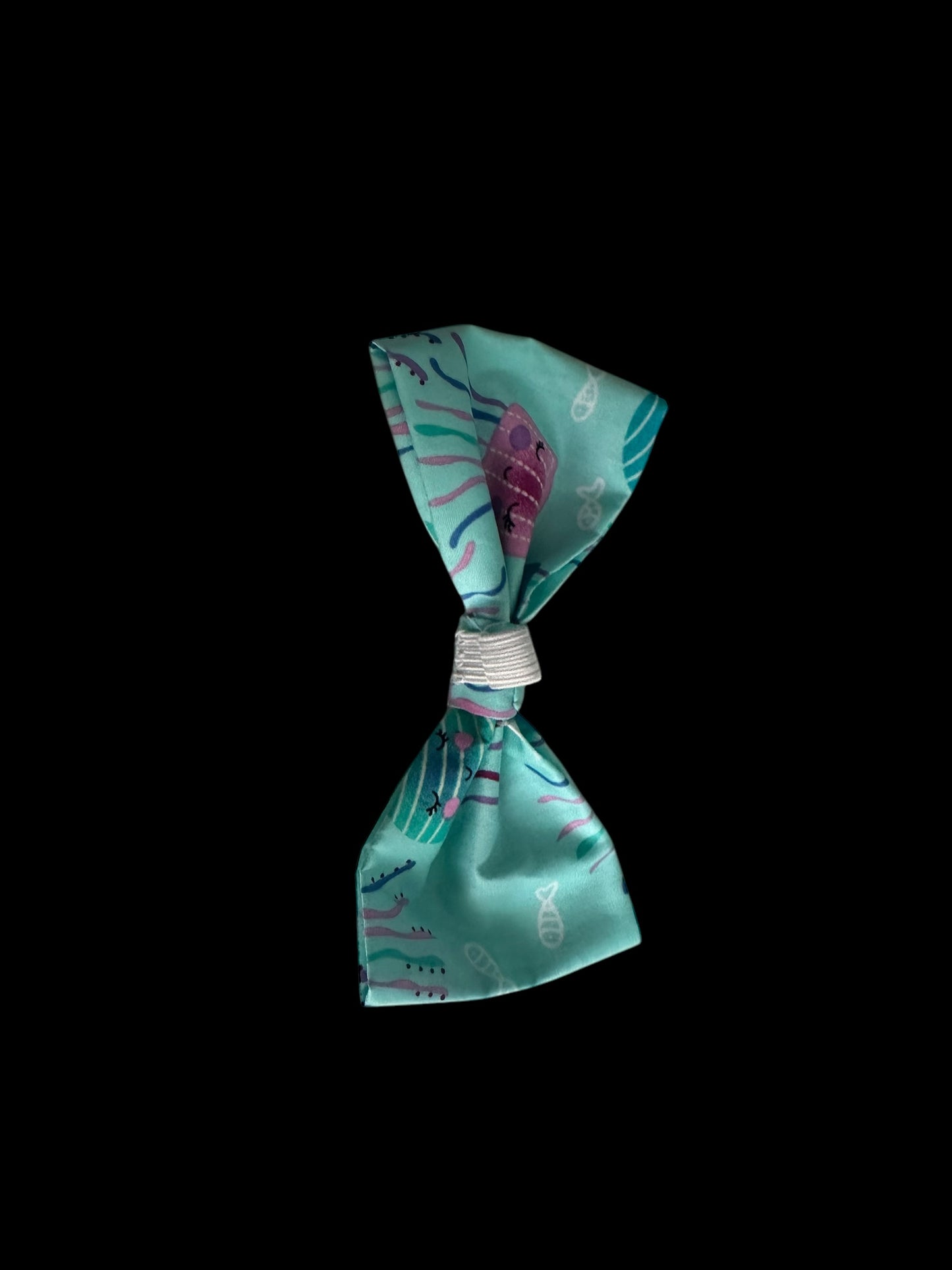 Medium dog bow ties- blue jellyfish