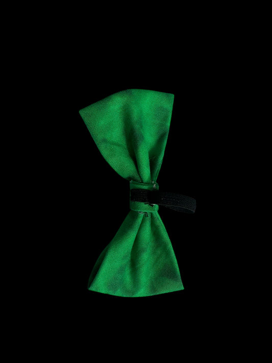 Cat and small dog bow ties- dark green tie-die