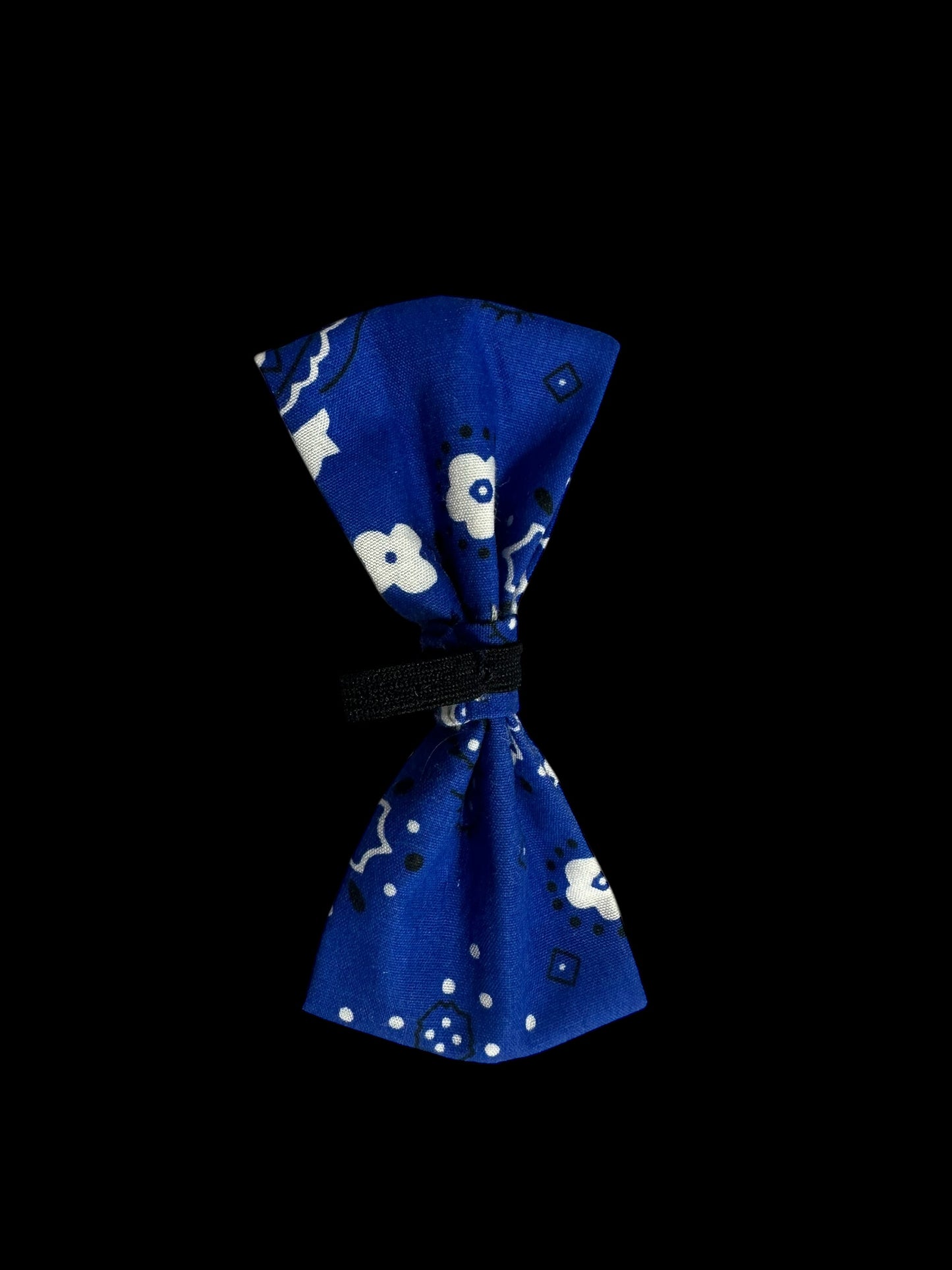 Cat and small dog bow ties- blue floral