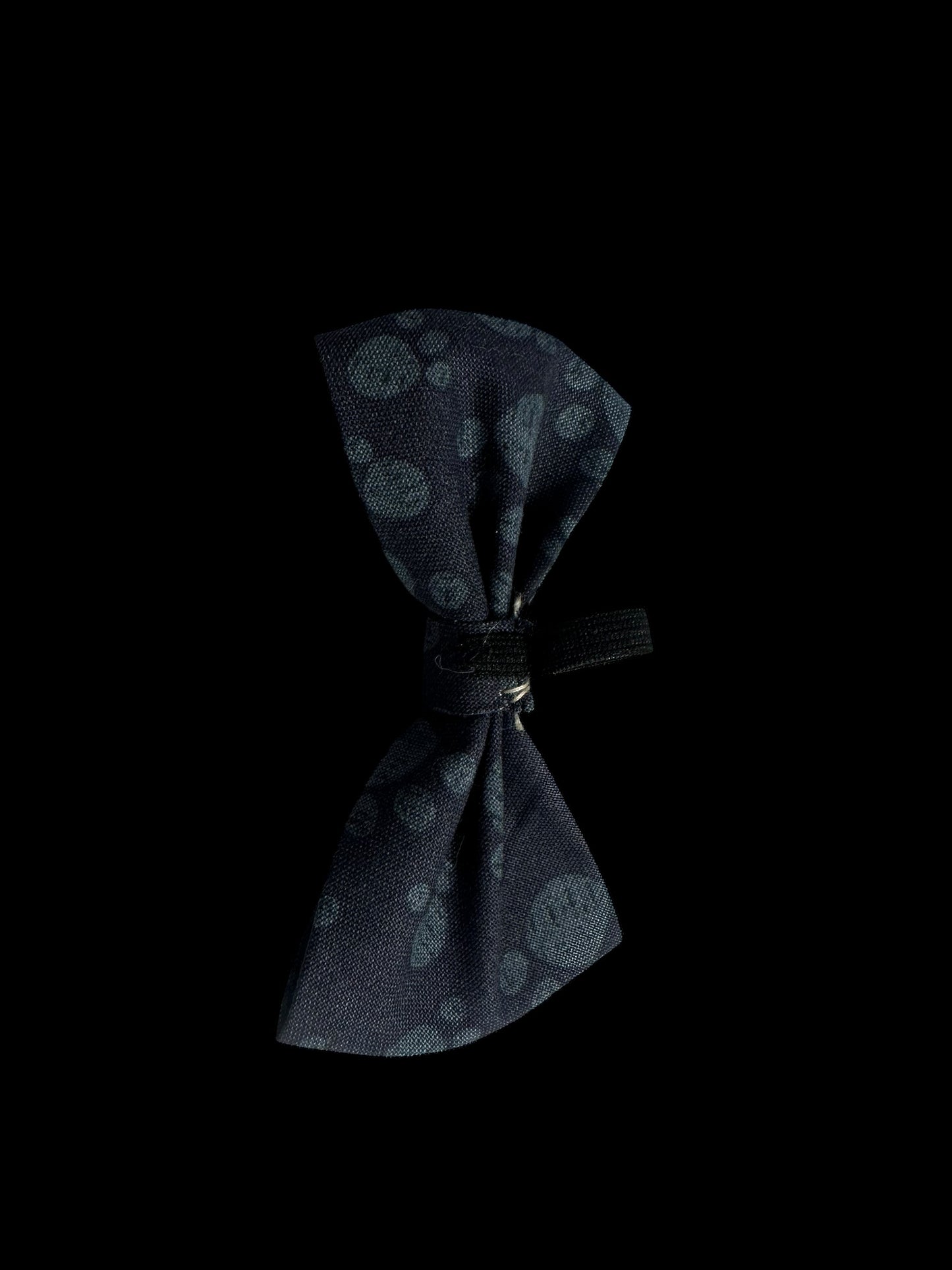 Cat and small dog bow ties- navy with paw print