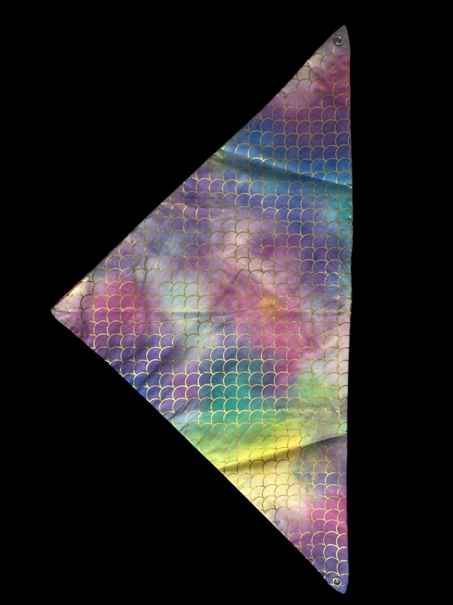 Medium dog bandanas-scales and starfish