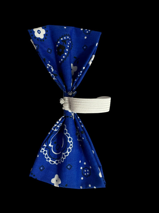 Medium bow ties- Blue floral