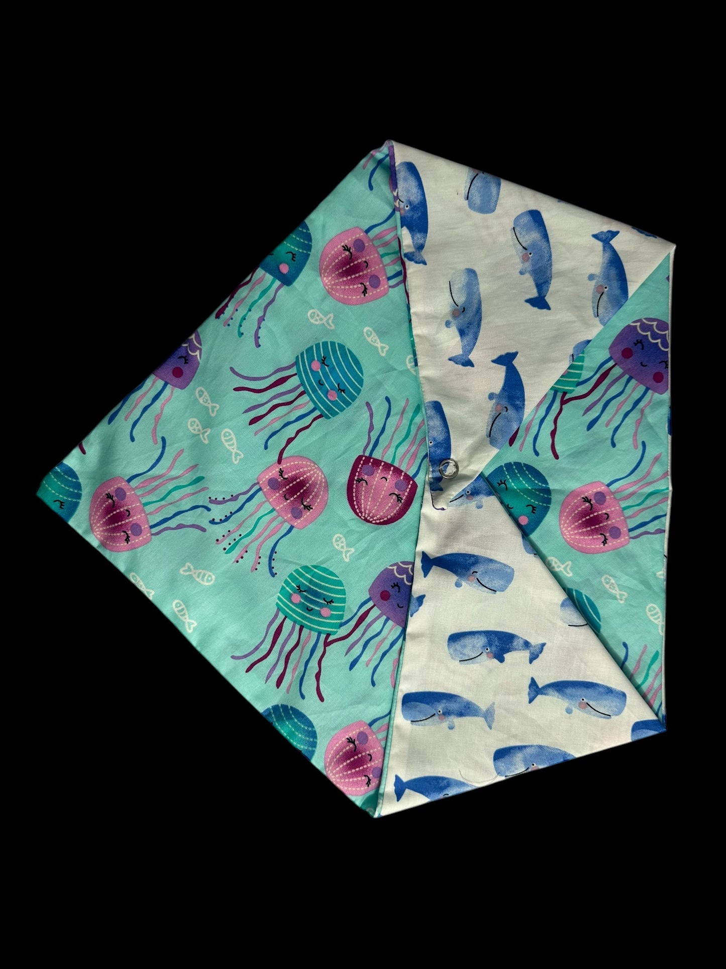 Medium dog bandanas- jellyfish and whales