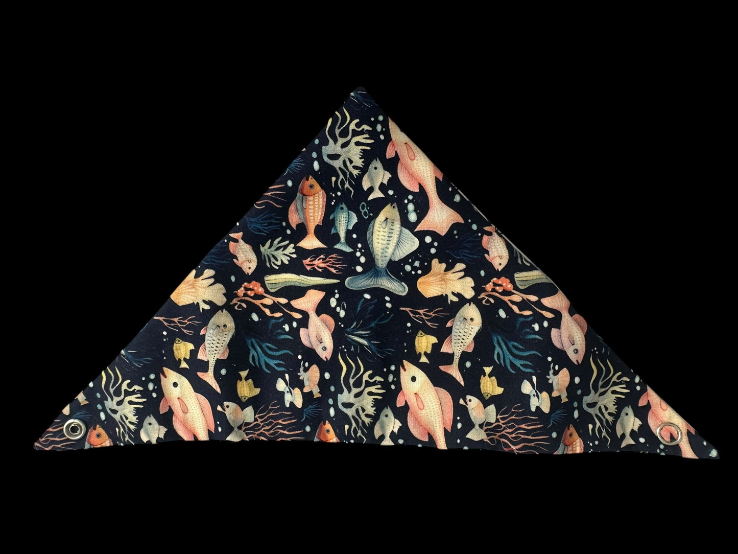 Cat Bandanna- fish and little boats
