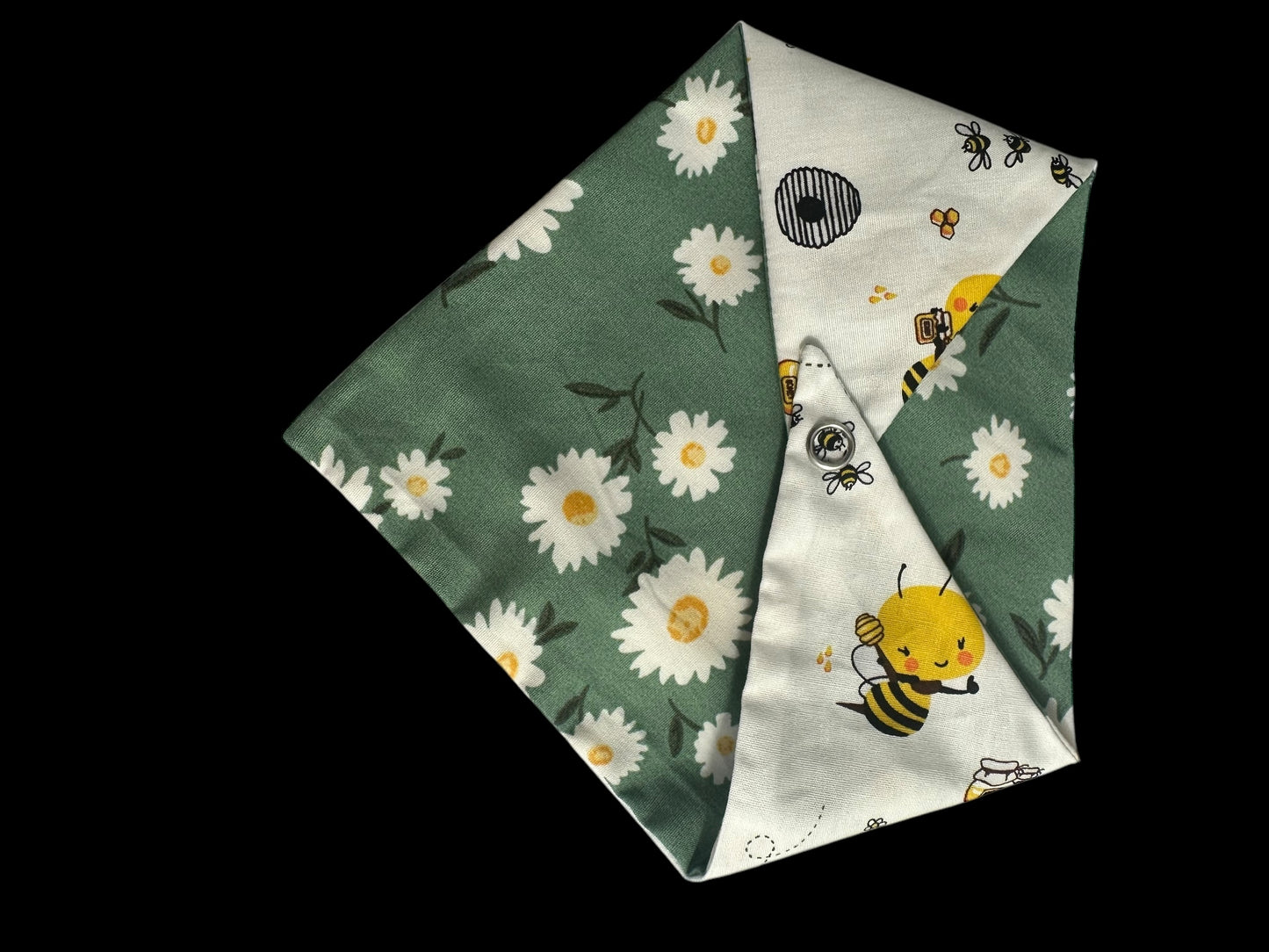 Cat Bandanna- bees and florals